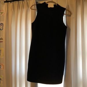 mock turtle neck dress